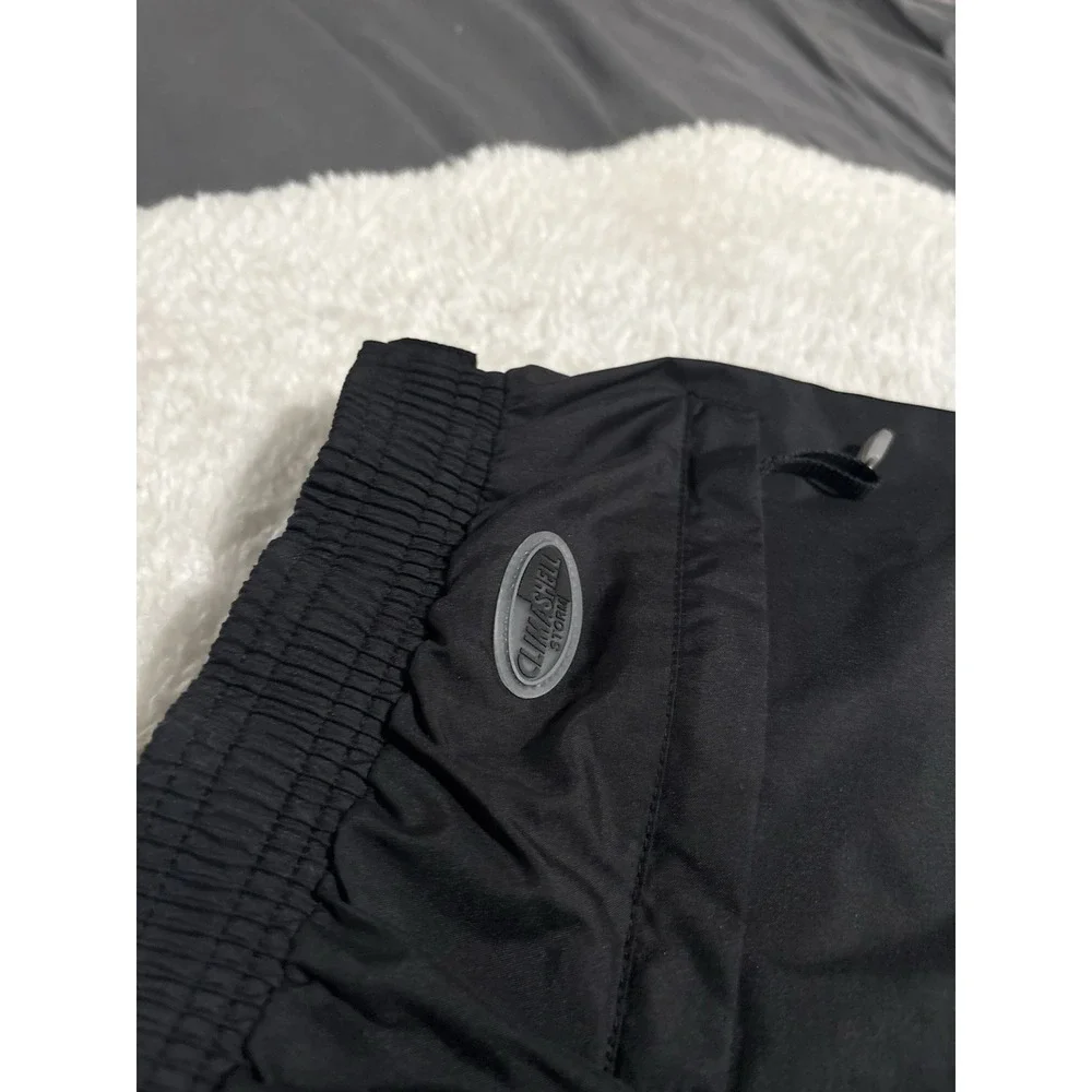 Adidas Mens Black Climashell Storm Pants‎ Active Full Side Zip Zipper XL
